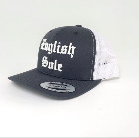 English Sole Charcoal Grey Mesh SnapBack Hat