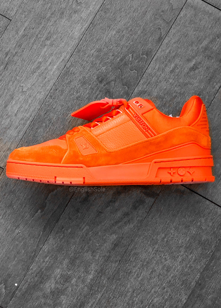 Louis Vuitton LV Trainer Sneaker Orange. Size 03.5